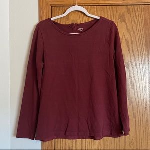 LOFT Women's Burgundy Sweater